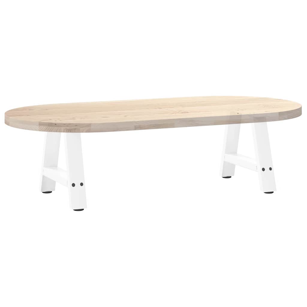 vidaXL Couchtischbeine A-Form 2 Stk. Weiß 40x(30-31) cm Stahl
