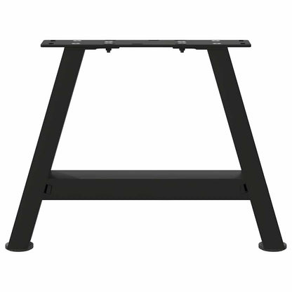 vidaXL Couchtischbeine A-Form 2 Stk. Schwarz 50x(30-31) cm Stahl