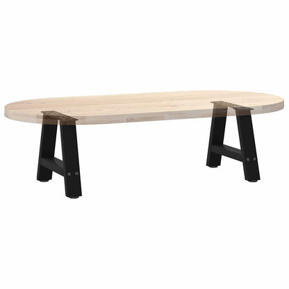 vidaXL Couchtischbeine A-Form 2 Stk. Schwarz 50x(30-31) cm Stahl