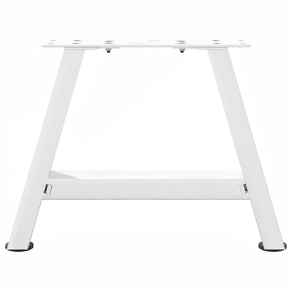 vidaXL Couchtischbeine A-Form 2 Stk. Weiß 50x(30-31) cm Stahl