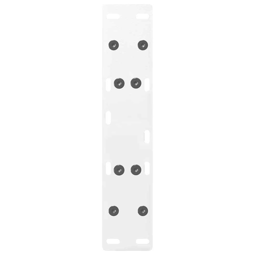 vidaXL Couchtischbeine A-Form 2 Stk. Weiß 50x(30-31) cm Stahl