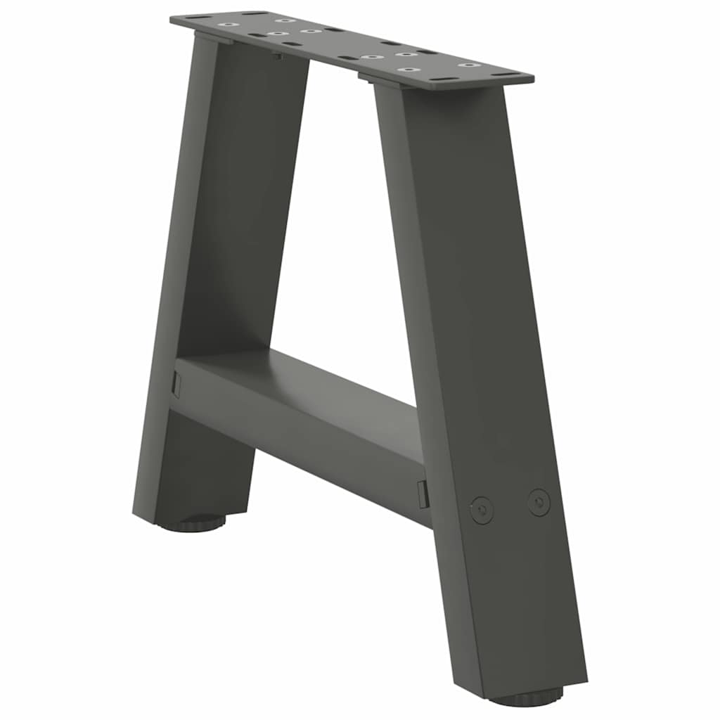 vidaXL Couchtischbeine A-Form 2 Stk. Anthrazit 50x(30-31) cm Stahl