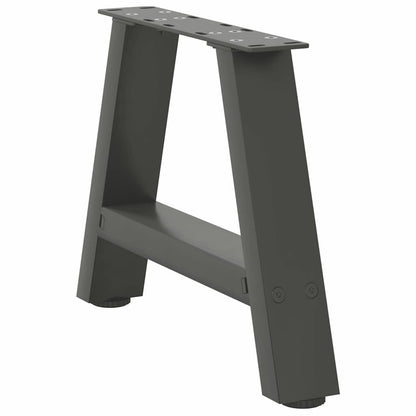 vidaXL Couchtischbeine A-Form 2 Stk. Anthrazit 50x(30-31) cm Stahl