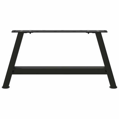 vidaXL Pieds de table basse forme A 2 pcs Noir 60x(30-31) cm Acier