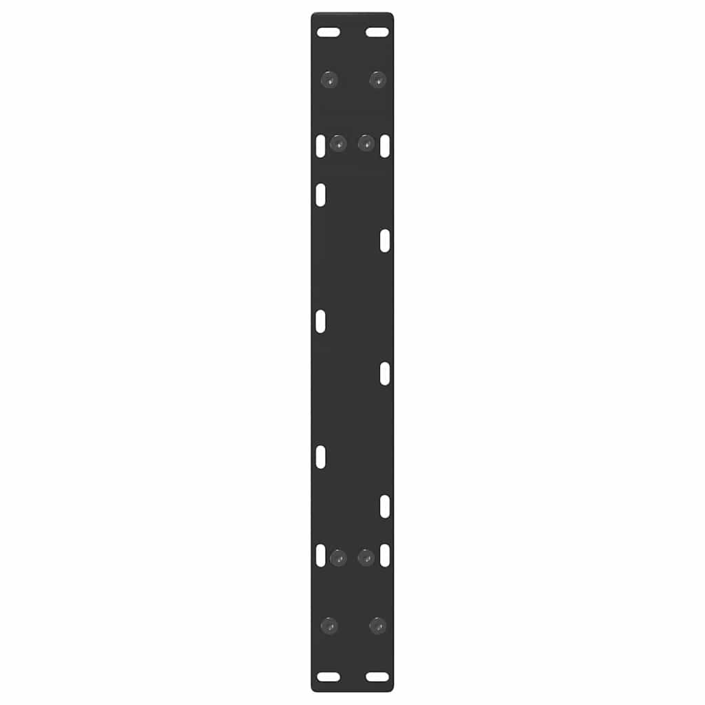 vidaXL Pieds de table basse forme A 2 pcs Noir 60x(30-31) cm Acier