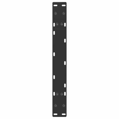 vidaXL Pieds de table basse forme A 2 pcs Noir 60x(30-31) cm Acier