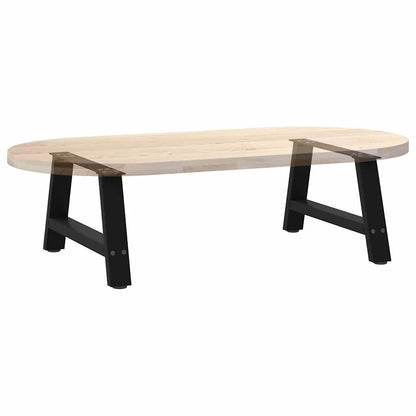vidaXL Pieds de table basse forme A 2 pcs Noir 60x(30-31) cm Acier