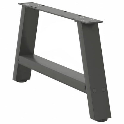 vidaXL Couchtischbeine A-Form 2 Stk. Anthrazit 70x(30-31) cm Stahl