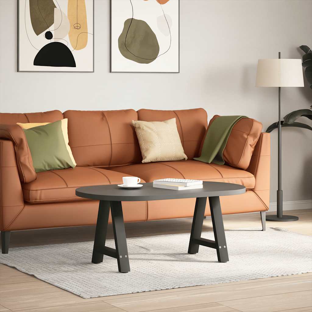 vidaXL Couchtischbeine A-Form 2 Stk. Schwarz 38x(42-43) cm Stahl