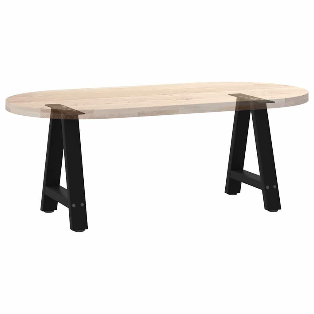 vidaXL Couchtischbeine A-Form 2 Stk. Schwarz 38x(42-43) cm Stahl