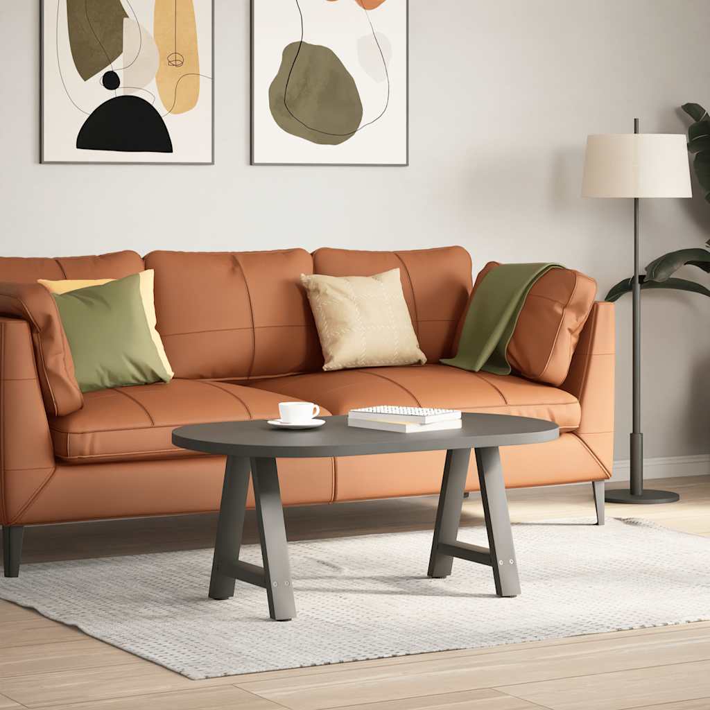 vidaXL Couchtischbeine A-Form 2 Stk. Anthrazit 38x(42-43) cm Stahl