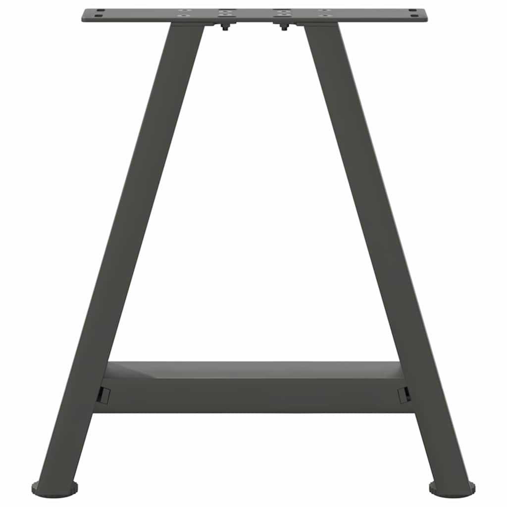 vidaXL Couchtischbeine A-Form 2 Stk. Anthrazit 38x(42-43) cm Stahl