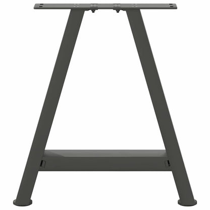 vidaXL Couchtischbeine A-Form 2 Stk. Anthrazit 38x(42-43) cm Stahl