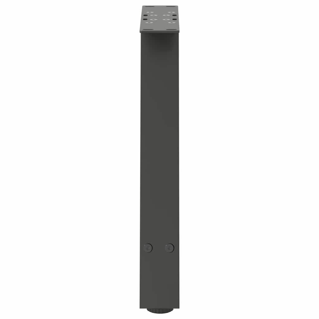 vidaXL Couchtischbeine A-Form 2 Stk. Anthrazit 38x(42-43) cm Stahl