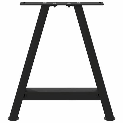 vidaXL Pieds de table basse forme A 2 pcs Noir 50x(42-43) cm Acier