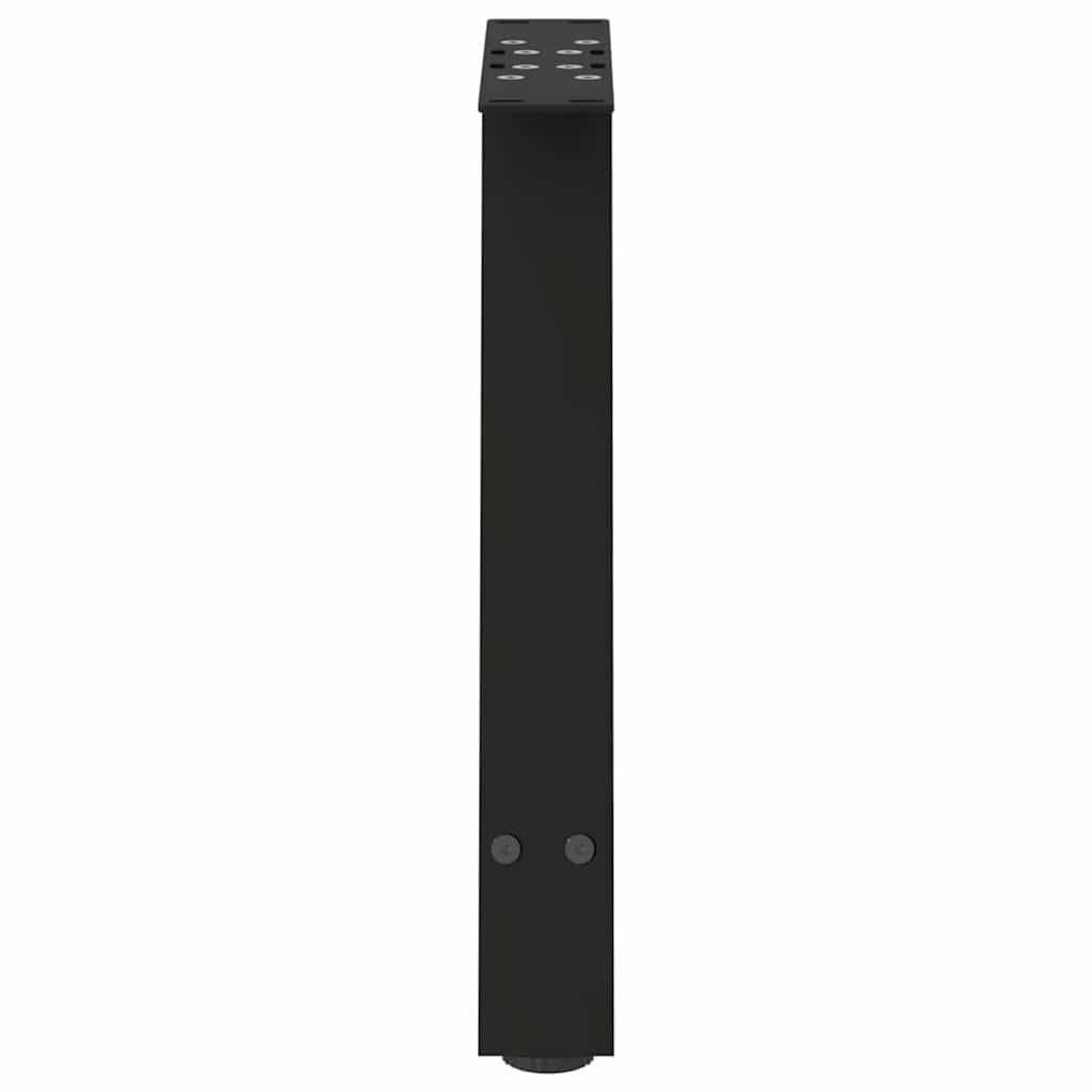 vidaXL Pieds de table basse forme A 2 pcs Noir 50x(42-43) cm Acier