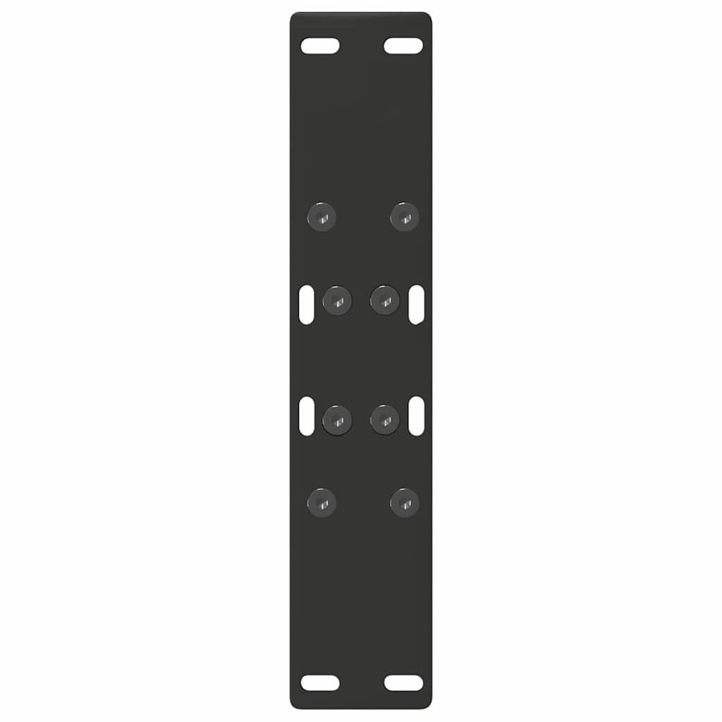 vidaXL Pieds de table basse forme A 2 pcs Noir 50x(42-43) cm Acier
