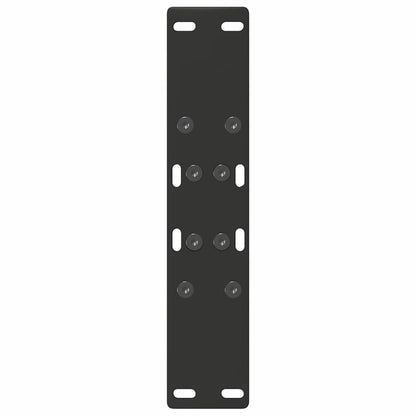 vidaXL Pieds de table basse forme A 2 pcs Noir 50x(42-43) cm Acier
