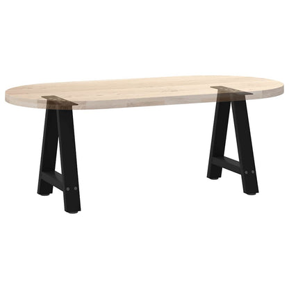 vidaXL Pieds de table basse forme A 2 pcs Noir 50x(42-43) cm Acier