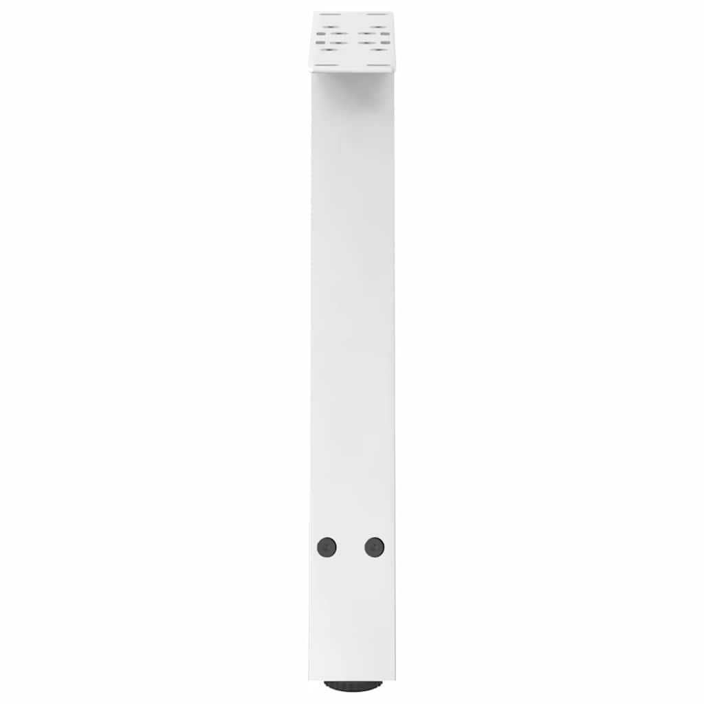 vidaXL Couchtischbeine A-Form 2 Stk. Weiß 50x(42-43) cm Stahl