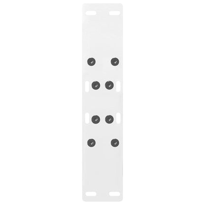 vidaXL Couchtischbeine A-Form 2 Stk. Weiß 50x(42-43) cm Stahl