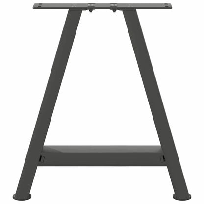 vidaXL Pieds de table basse forme A 2 pcs Anthracite 50x(42-43) cm Acier