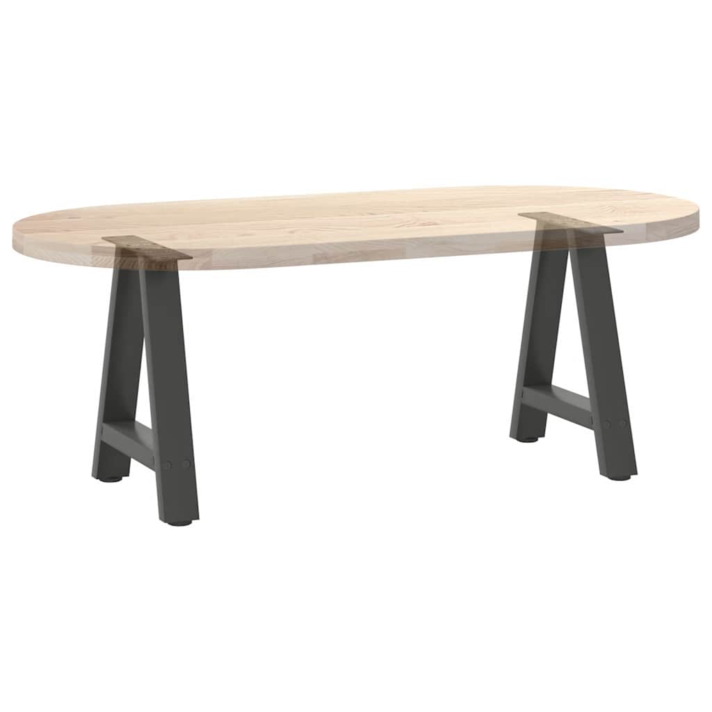 vidaXL Pieds de table basse forme A 2 pcs Anthracite 50x(42-43) cm Acier