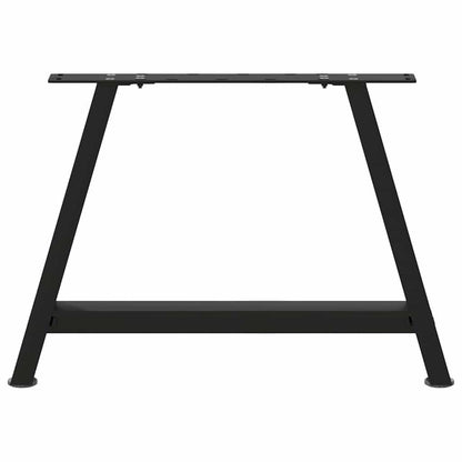 vidaXL Couchtischbeine A-Form 2 Stk. Schwarz 70x(42-43) cm Stahl