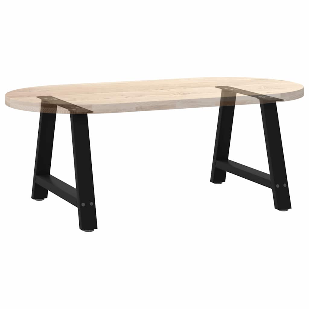 vidaXL Couchtischbeine A-Form 2 Stk. Schwarz 70x(42-43) cm Stahl