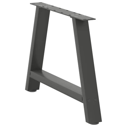 vidaXL Couchtischbeine A-Form 2 Stk. Anthrazit 70x(42-43) cm Stahl