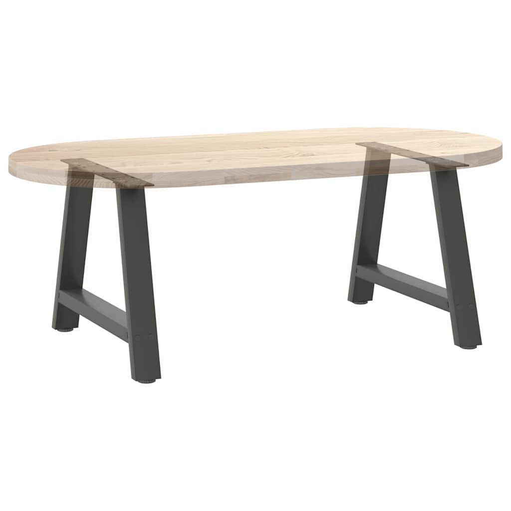 vidaXL Couchtischbeine A-Form 2 Stk. Anthrazit 70x(42-43) cm Stahl