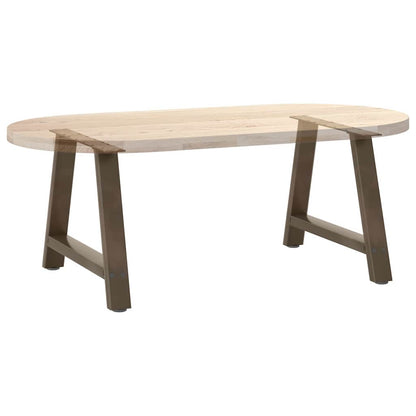 vidaXL Couchtischbeine A-Form 2 Stk. 70x(42-43) cm Stahl