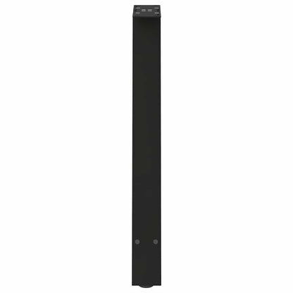 vidaXL Pieds de table à manger en forme de A 2 pcs Noir 60x(72-73) cm Acier