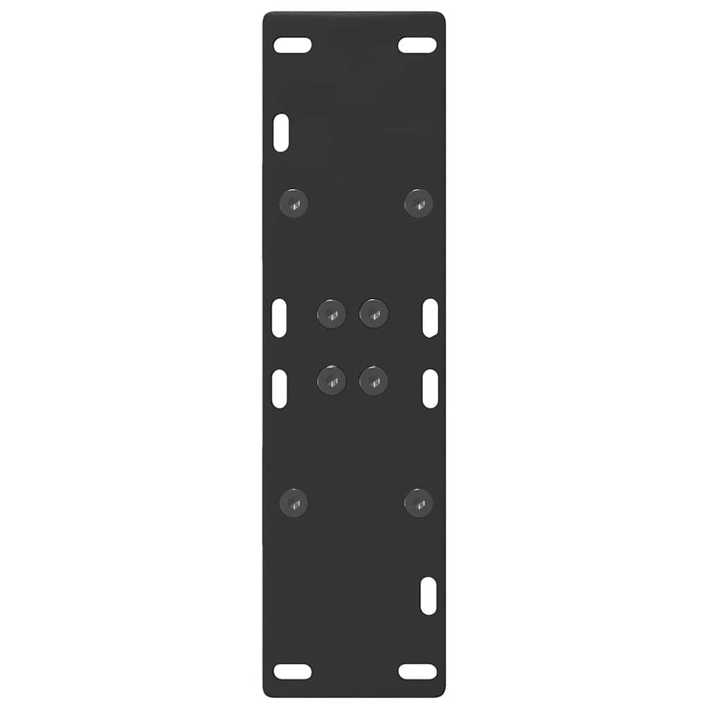vidaXL Pieds de table à manger en forme de A 2 pcs Noir 60x(72-73) cm Acier