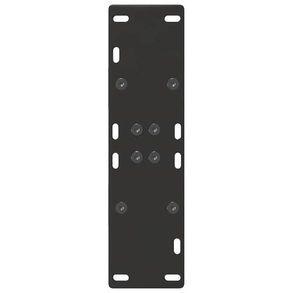 vidaXL Pieds de table à manger en forme de A 2 pcs Noir 60x(72-73) cm Acier