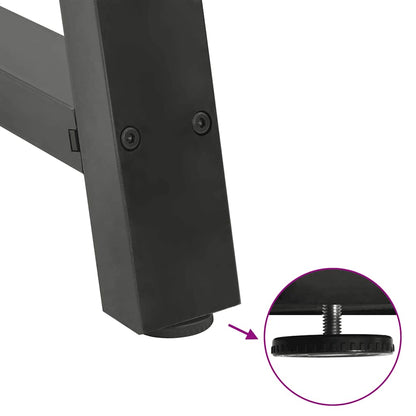 Esstischbeine A-Form 2 Stk. Anthrazit 60x(72-73) cm Stahl