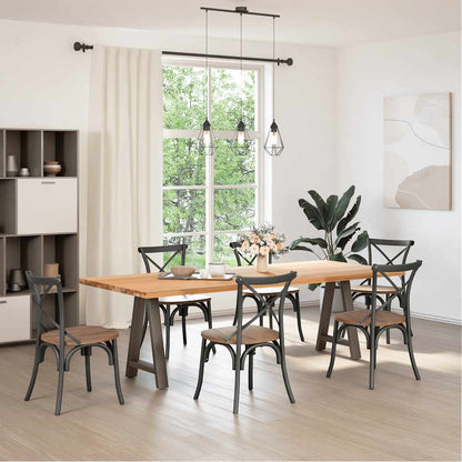 Esstischbeine A-Form 2 Stk. 60x(72-73) cm Stahl