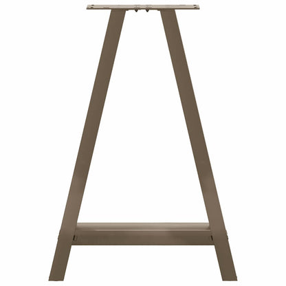 Esstischbeine A-Form 2 Stk. 60x(72-73) cm Stahl