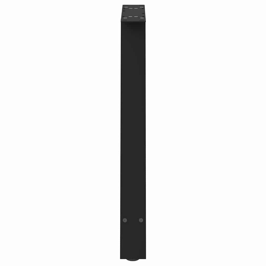 vidaXL Esstischbeine A-Form 2 Stk. Schwarz 70x(72-73) cm Stahl