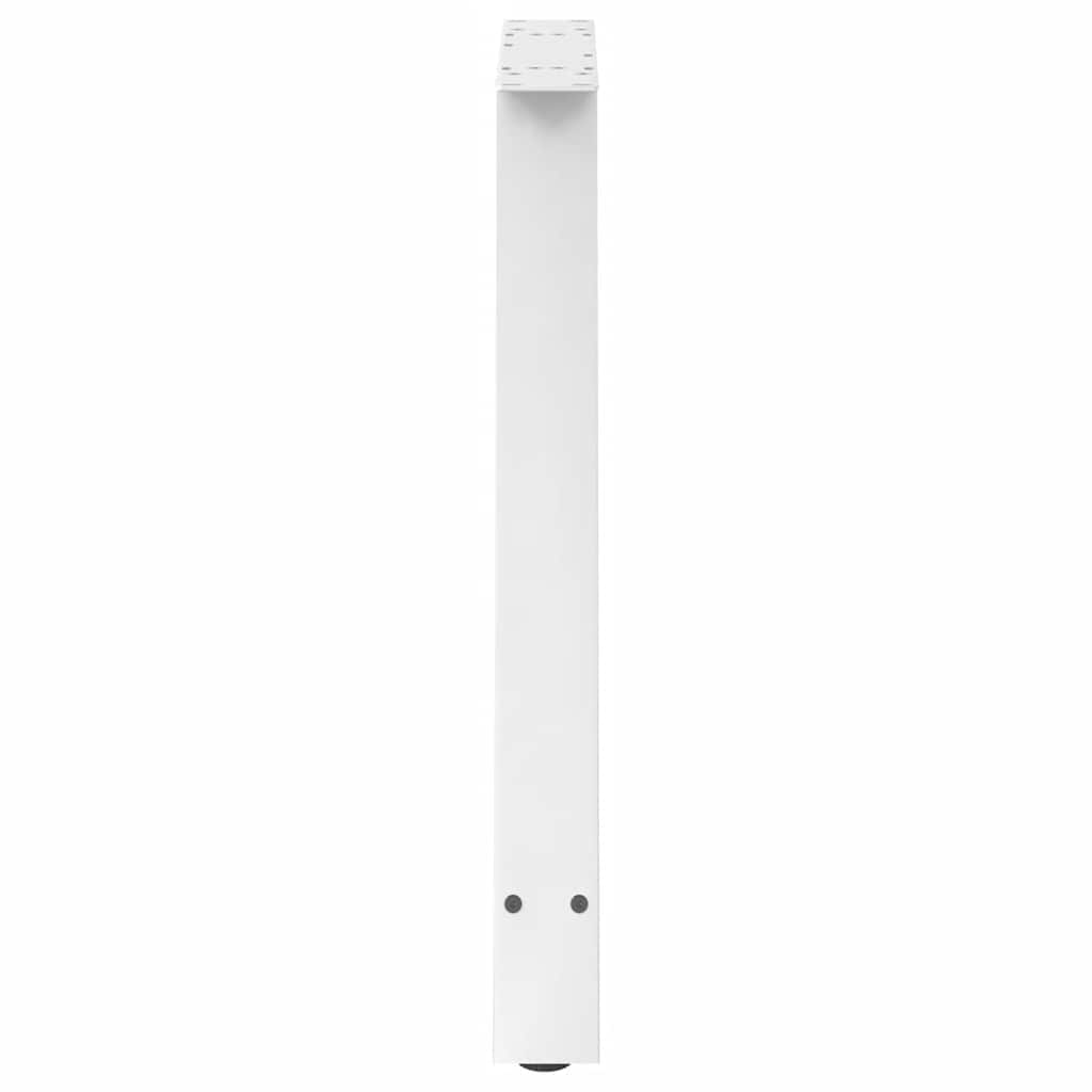 vidaXL Esstischbeine A-Form 2 Stk. Weiß 70x(72-73) cm Stahl