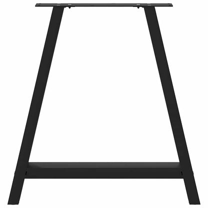 vidaXL Esstischbeine A-Form 2 Stk. Schwarz 80x(72-73) cm Stahl