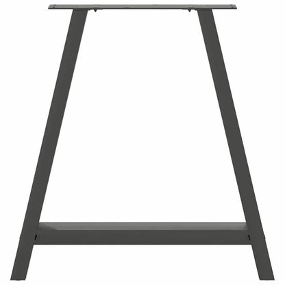 vidaXL Pieds de table à manger en forme de A 2 pcs Anthracite 80x(72-73) cm Acier