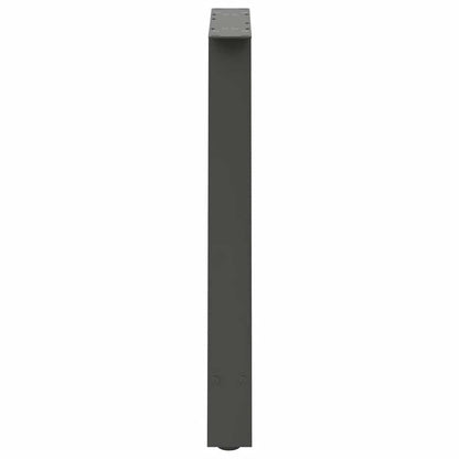 vidaXL Pieds de table à manger en forme de A 2 pcs Anthracite 80x(72-73) cm Acier