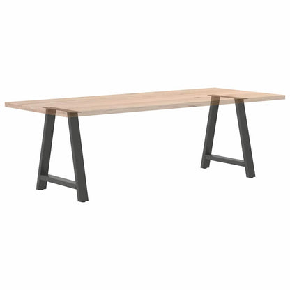 vidaXL Pieds de table à manger en forme de A 2 pcs Anthracite 80x(72-73) cm Acier