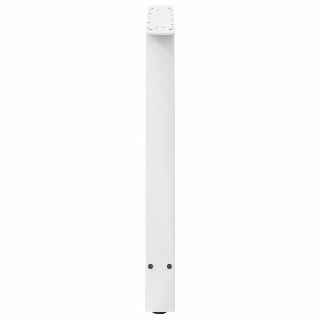 vidaXL Esstischbeine A-Form 2 Stk. Weiß 100x(72-73) cm Stahl