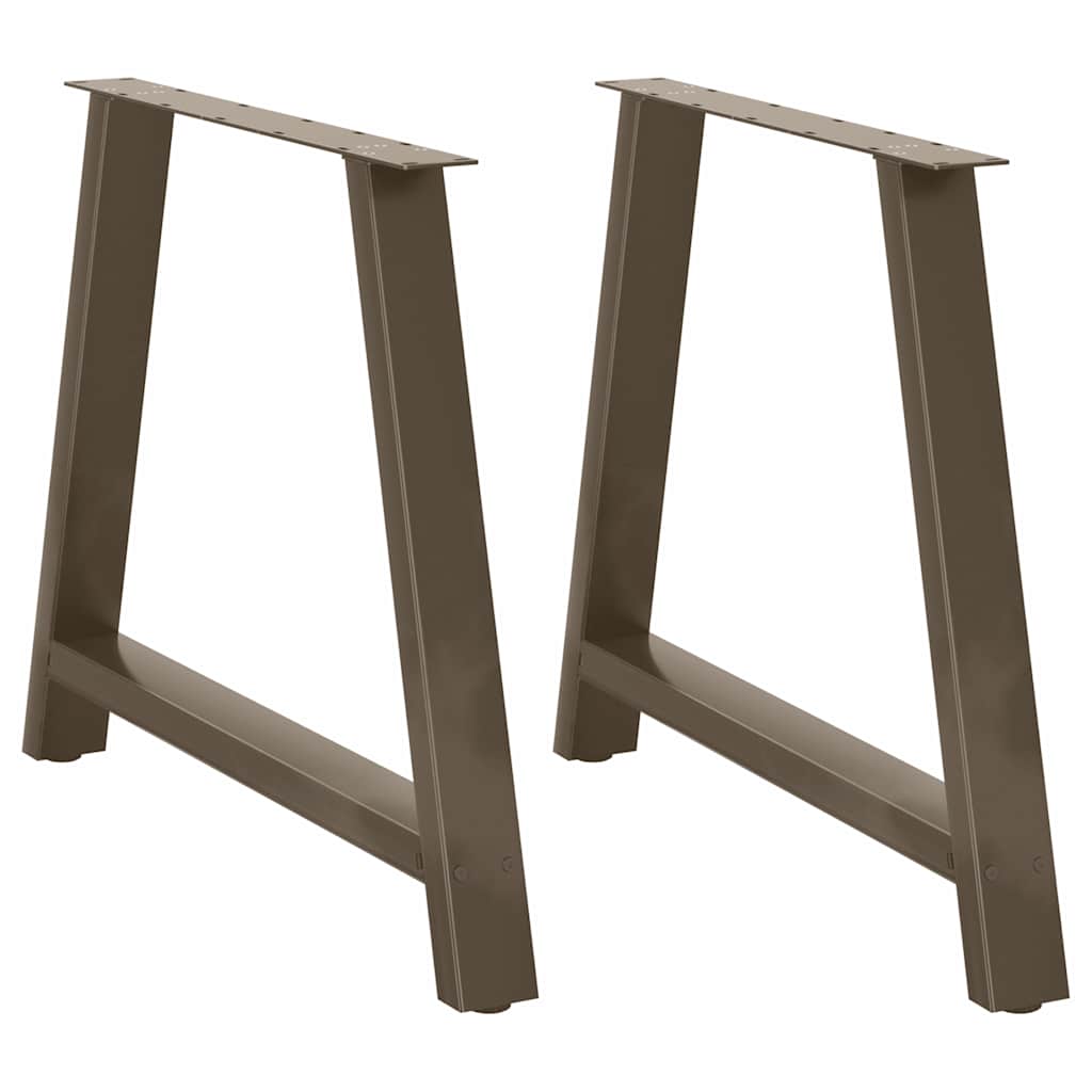 Esstischbeine A-Form 2 Stk. 100x(72-73) cm Stahl