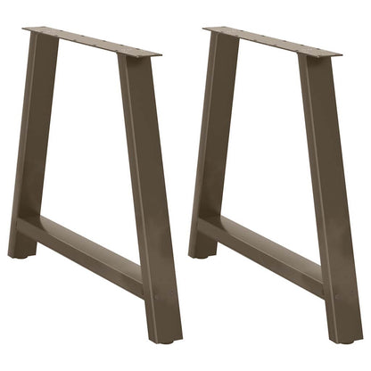 Esstischbeine A-Form 2 Stk. 100x(72-73) cm Stahl