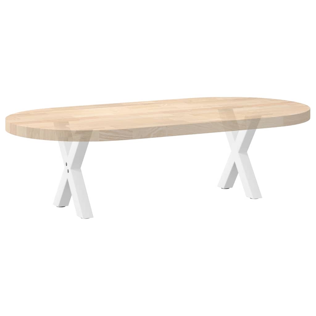 vidaXL Couchtischbeine X-Form 2 Stk. Weiß 37x(30-31) cm Stahl