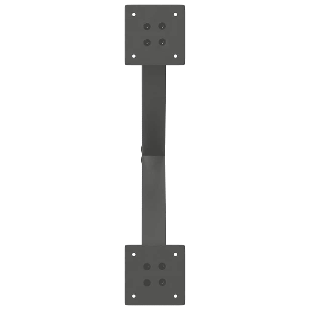 Couchtischbeine X-Form 2 Stk. Anthrazit 50x(30-31) cm Stahl