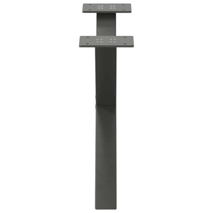 vidaXL Couchtischbeine X-Form 2 Stk. Anthrazit 60x(30-31) cm Stahl